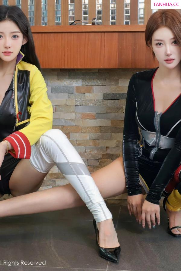  [XiuRen]高清写真图 2025.08.25 No.10687 梨霜儿 双人机车服第9张图片